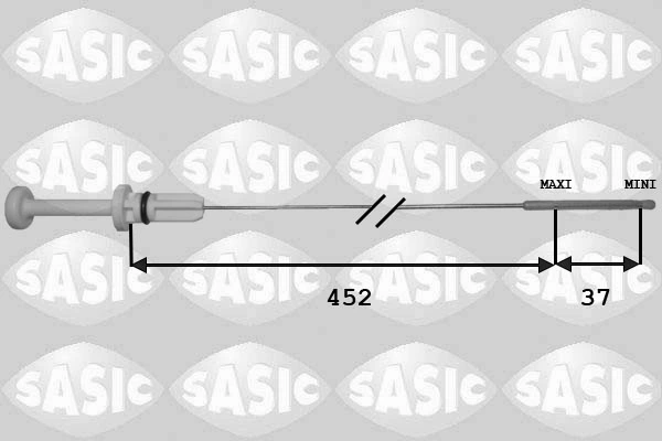 Sonda (indicador) do nível de óleo no motor 4593 Metalcaucho