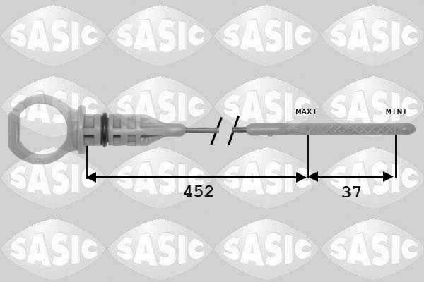  Sonda (indicador) do nível de óleo no motor Citroen Nemo сaixa (2009 - 2026) 