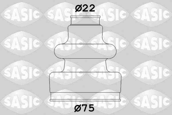 Bota de proteção interna de junta homocinética do semieixo dianteiro Peugeot 205 I hatchback (741A, C) (1983 - 1987) I