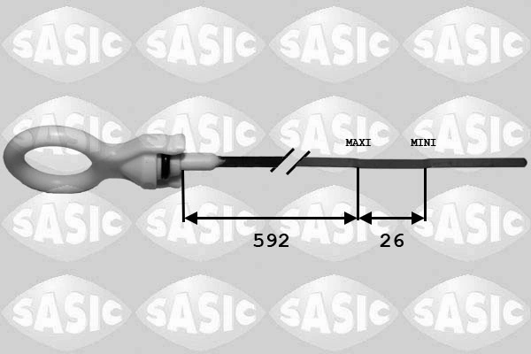  Sonda (indicador) do nível de óleo no motor Skoda Fabia PRAKTIK сaixa (6Y) (2001 - 2007) PRAKTIK