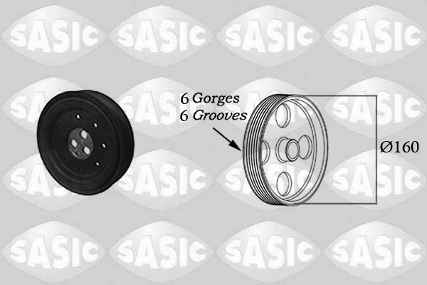 Polia de cambota Ford Transit V сaixa (V184/5) (2000 - 2006) V