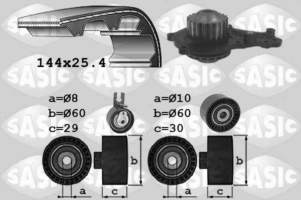 Correia do mecanismo de distribuição de gás, kit Peugeot 206 preço, a partir de 93,69 USD