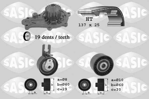 Correia do mecanismo de distribuição de gás, kit para Citroen C5 III RD
