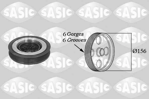 Polia de cambota para Volkswagen Golf III 1E7