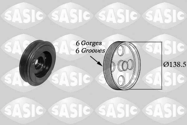 Polia de cambota para Volkswagen Passat ALLTRACK B7 365