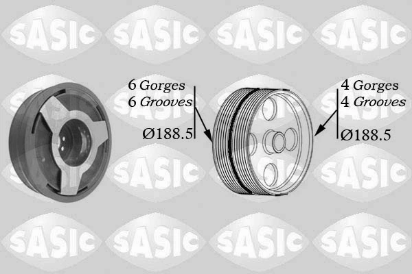 Polia de cambota Audi A4 B5 8D2