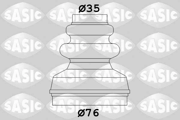  Bota de proteção interna de junta homocinética do semieixo dianteiro Peugeot 406 sedan (8B) (1995 - 2004) 