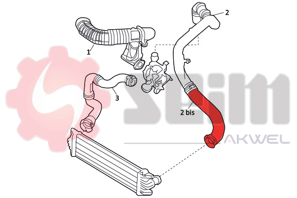 Mangueira (cano derivado) de intercooler Depo/Loro/Abakus 042028008 preço, a partir de 56,75 USD