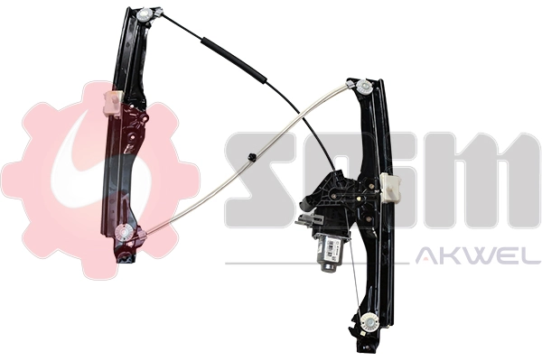 9804388180 Peugeot/Citroen Mecanismo de acionamento de vidro da porta dianteira direita
