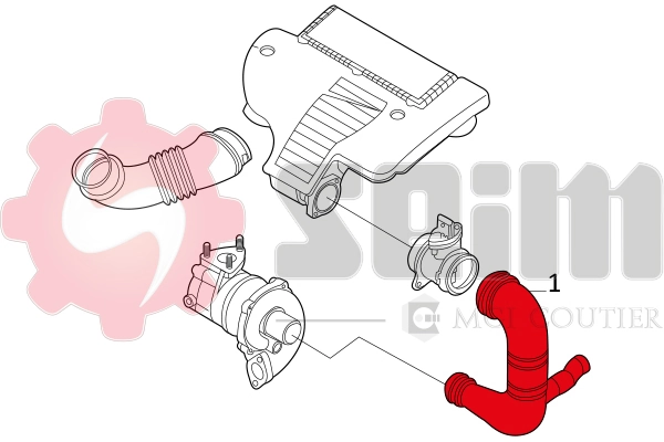 Compre Cano derivado de ar do medidor de consumo do ar Fiat Linea 