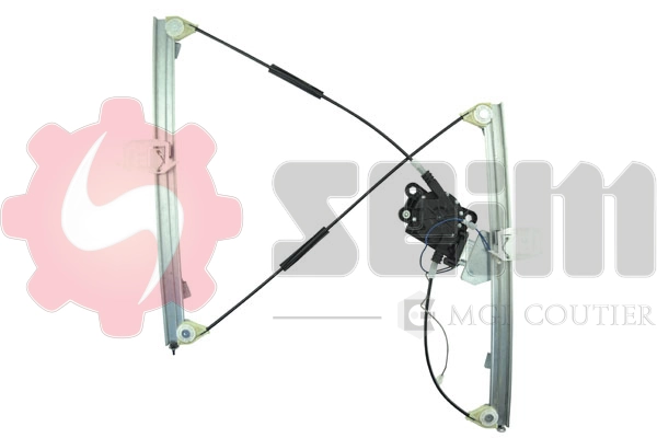  Mecanismo de acionamento de vidro da porta dianteira direita Peugeot 206 sedan (2007 - 2009) 