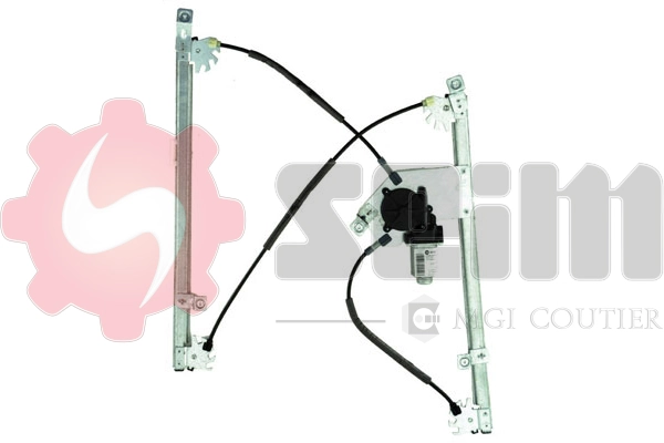 Mecanismo de acionamento de vidro da porta dianteira esquerda Renault Clio III BR01, CR01
