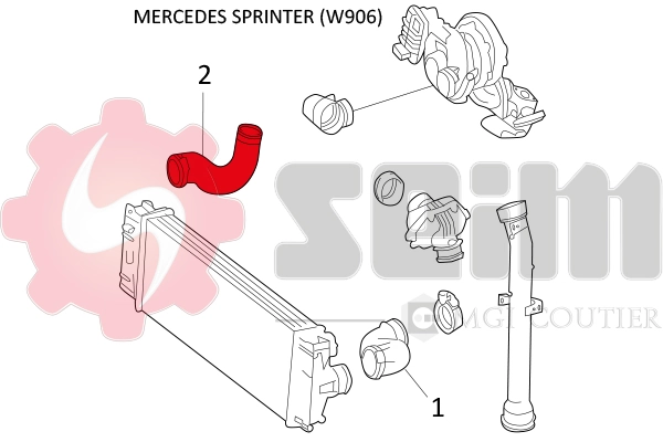 Compre 90827 Gates Mangueira (cano derivado) de intercooler
