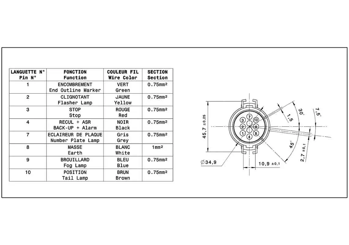 Lanterna traseira esquerda Iveco 504094715 preço, a partir de 32,47 USD