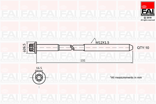Parafuso de cabeça de motor (CBC) Renault Master III FV ao melhor preço