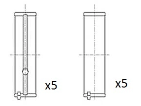 Folhas inseridas principais de cambota, kit, padrão (STD) Glyco H1057 preço, a partir de 24,71 USD