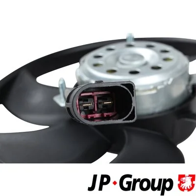 1199101880 JP Group Ventilador elétrico de esfriamento montado (motor + roda de aletas) direito