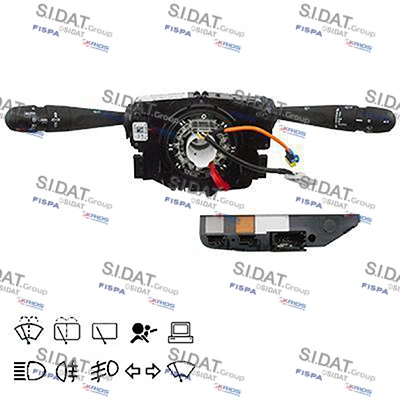  Comutador instalado na coluna da direção, montado Peugeot 208 I hatchback (CA, CC) (2012 - 2021) I