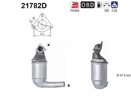  Convertidor - catalisador Alfa Romeo Mito hatchback (955) (2008 - 2018) 