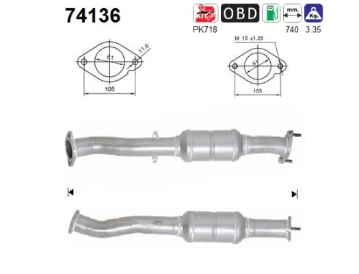 Convertidor - catalisador para Nissan X-Trail T30