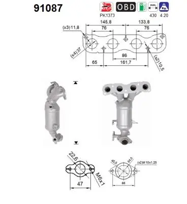 Convertidor - catalisador para Suzuki Swift AZ