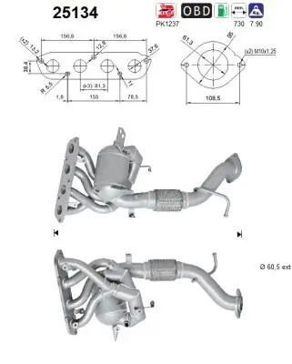 Convertidor - catalisador para Mazda 3 BM, BN