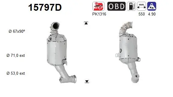 Convertidor - catalisador SU001A7032 Toyota