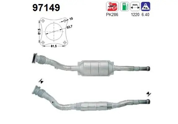 Convertidor - catalisador para Volvo V70 LV