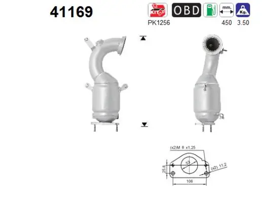 Convertidor - catalisador para Jeep RENEGADE BU, B1