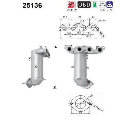 Convertidor - catalisador para KIA Picanto TA