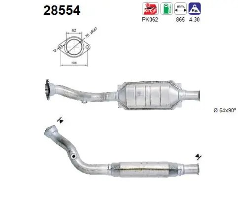 Convertidor - catalisador para Peugeot 405 15B