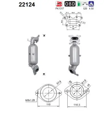 Convertidor - catalisador para Honda CR-V RM