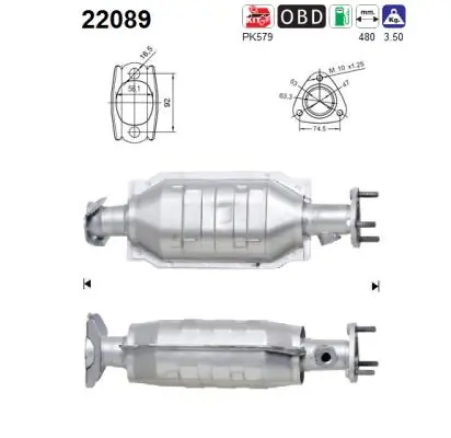 Convertidor - catalisador para Honda CR-V I RD