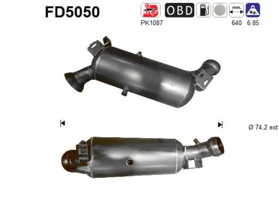 Filtro de partículas do sistema dos gases de escape Mercedes E preço, a partir de 445,68 USD