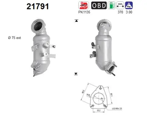 Compre 55569312 General Motors Convertidor - catalisador