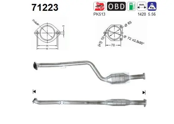  para Mercedes C  (W203)