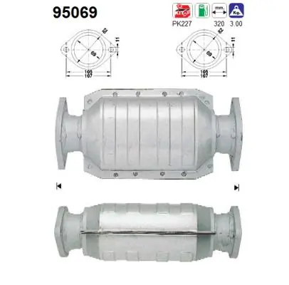 Convertidor - catalisador para Toyota Camry V2