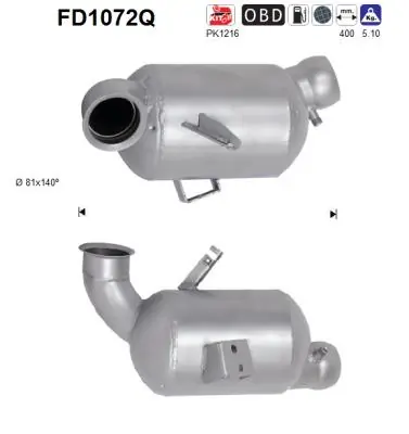 Filtro de partículas do sistema dos gases de escape Mercedes GLK preço, a partir de 338,33 USD