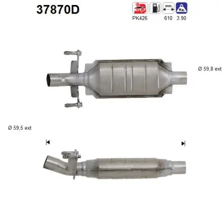 Convertidor - catalisador para Volkswagen LT 2DA, 2DD, 2DH