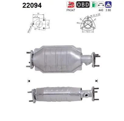 Convertidor - catalisador Honda Accord preço, a partir de 193,19 USD