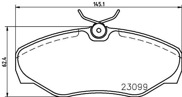 Sapatas do freio dianteiras de disco para Opel Vivaro A F7