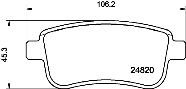 Sapatas do freio traseiras de disco para Renault Megane IV LV
