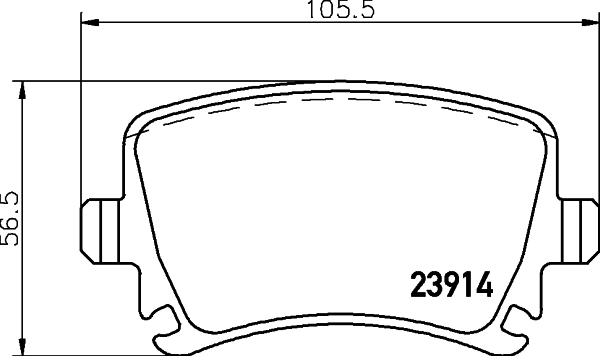 Sapatas do freio traseiras de disco para Audi A4 B7 8EC
