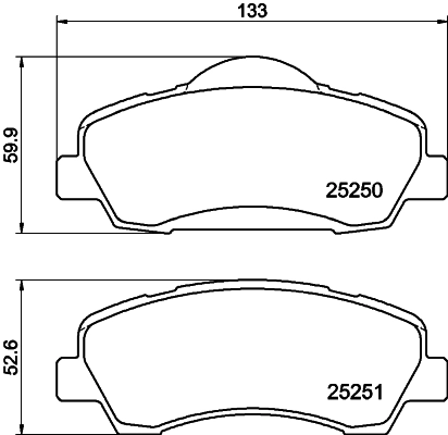 8660006827 Renault (RVI) Sapatas do freio dianteiras de disco