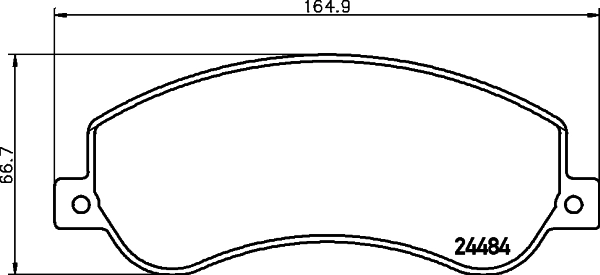 Sapatas do freio dianteiras de disco para Ford Transit VI V347/8