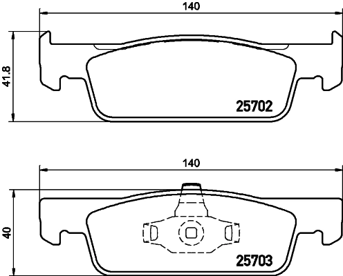 1160084BA AYD Sapatas do freio dianteiras de disco
