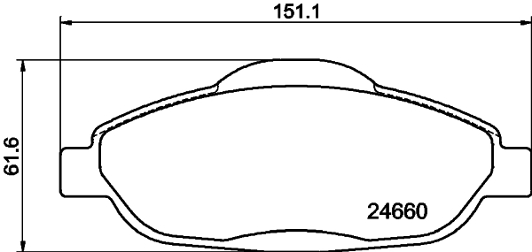 Sapatas do freio dianteiras de disco para Peugeot 3008 I 0U
