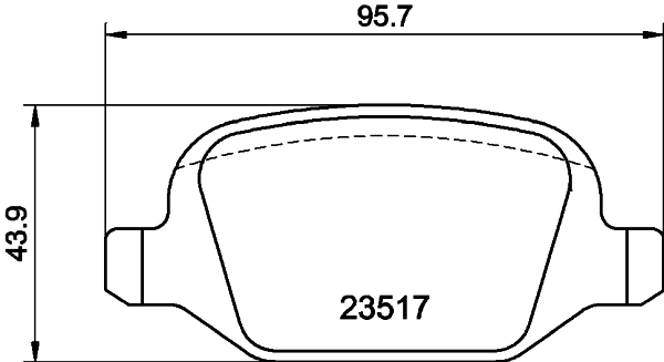 1617256880 Peugeot/Citroen Sapatas do freio traseiras de disco
