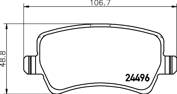 LR027129 Hyundai/Kia Sapatas do freio traseiras de disco