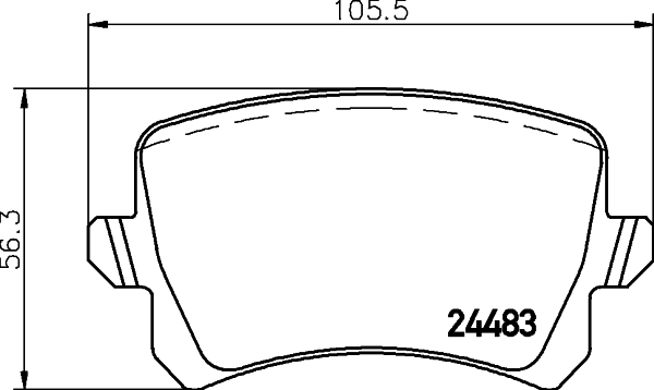 Sapatas do freio traseiras de disco para Volkswagen Passat B7 365